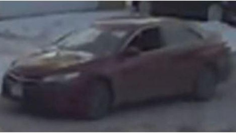 Police are also looking for this vehicle - a red Toyota Camry (Pic: Joliet Police)