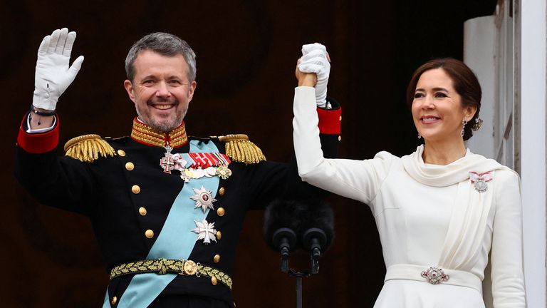 Frederik X waves from balcony as he becomes Denmark's new King | News ...
