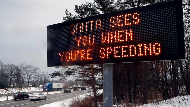 Messages like this one in Portland, Maine, will be banned in 2026. Pic: AP