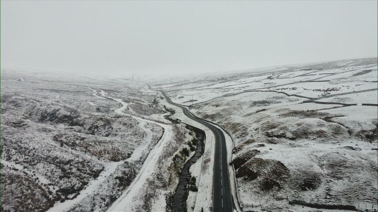 Snow covers county Durham