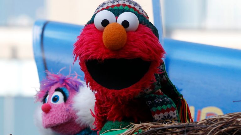 Elmo (right) and close friend Abby Cadabby. Pic: Reuters