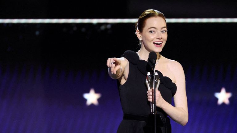 Emma Stone won best actress for her role in Poor Things