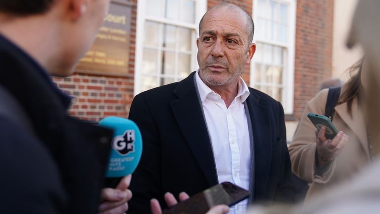 Mariano Janin father of Mia Janin speaks to the media outside Barnet Coroner&#39;s Court
Pic:PA
