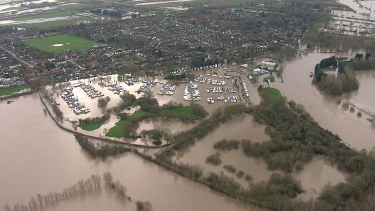 Aerial footage Nottinghamshire