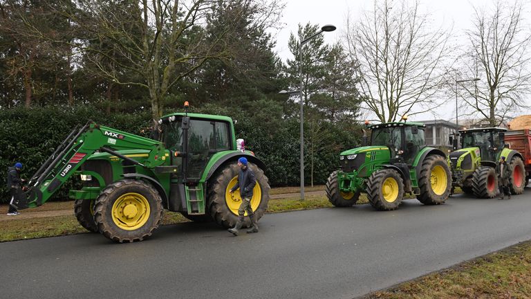 Farmers have been protesting for better pay and against excessive regulation, mounting costs. Pic: AP