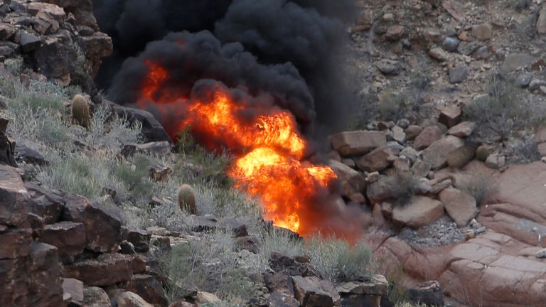 The helicopter crashed in the Grand Canyon in 2018