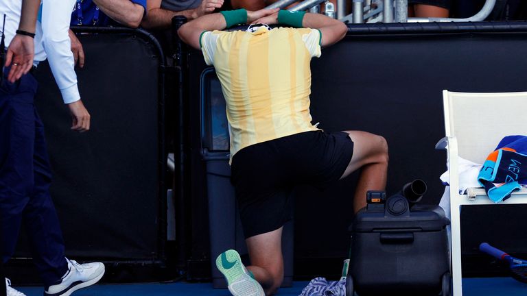 Jack Draper felt unwell after a tough match in the Melbourne heat