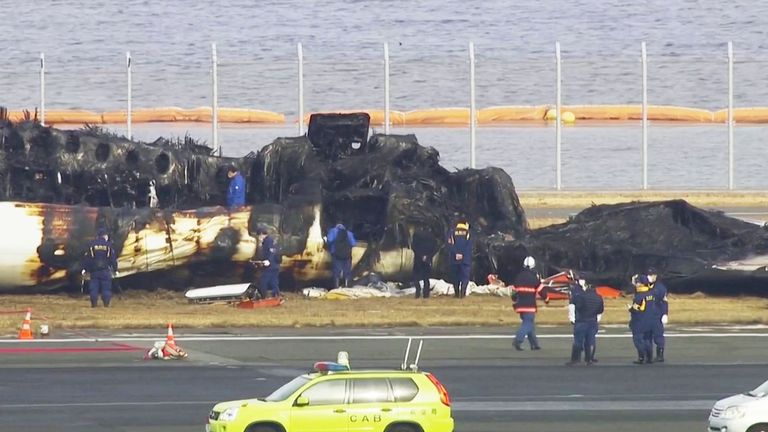 An investigation starts into how two aircraft collided in Japan