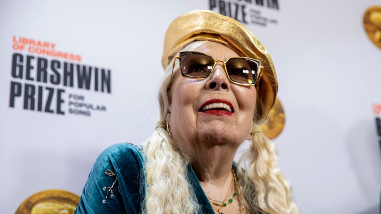 Joni Mitchell. Pic: AP