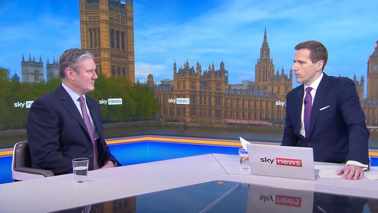 Sky's Wilfred Frost spoke to Sir Keir Starmer