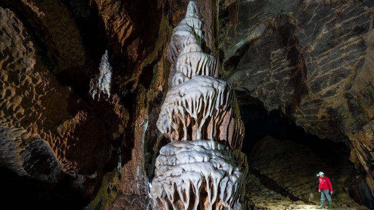 Krizna Jama Cave, Cross Cave, Grahovo, Slovenia. (Sergio Pitamitz / VWPics via AP Images)
