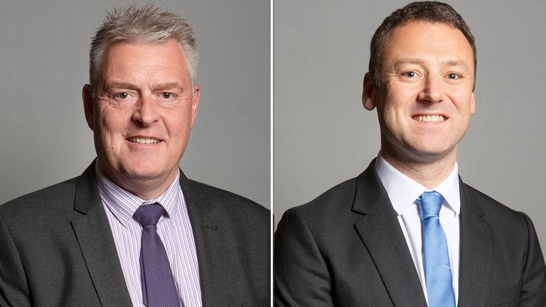 Tory deputy chairmen Lee Anderson and Brendan Clarke-Smith