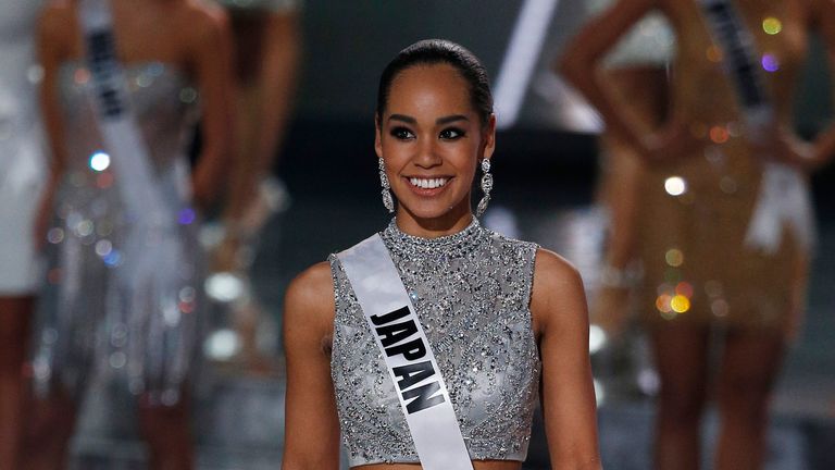 Ariana Miyamoto&#39;s 2015 Miss Japan win also sparked controversy Pic: AP 
