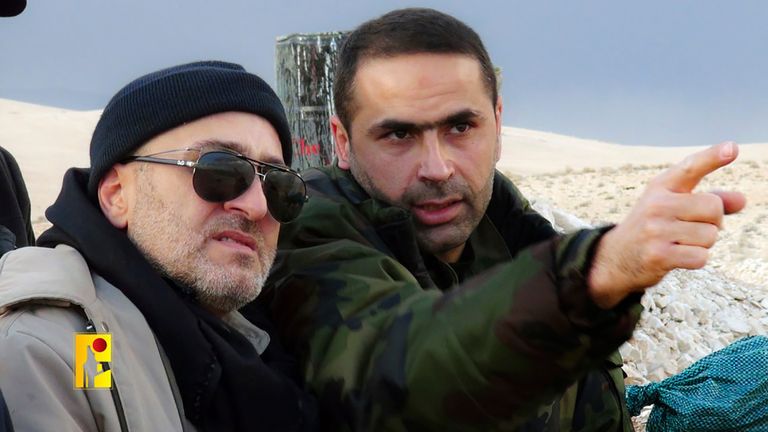 Hezbollah commander Wissam Tawil (right) and Mustafa Badreddine
Pic:Hezbollah Military Media/AP