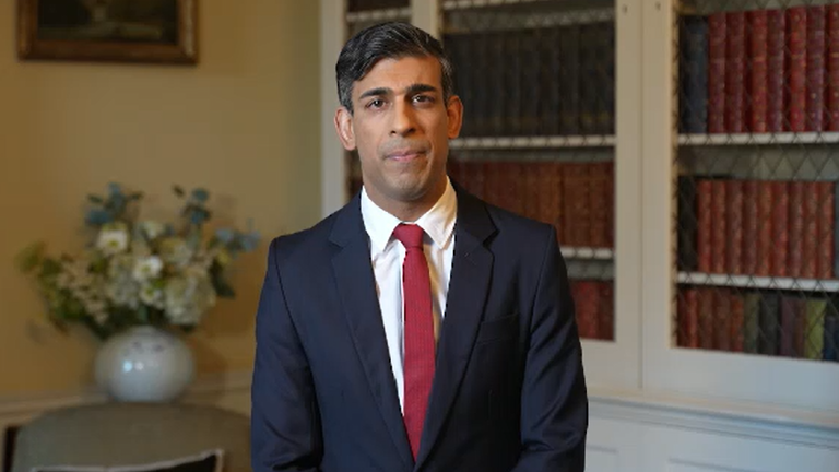 Rishi Sunak in address 