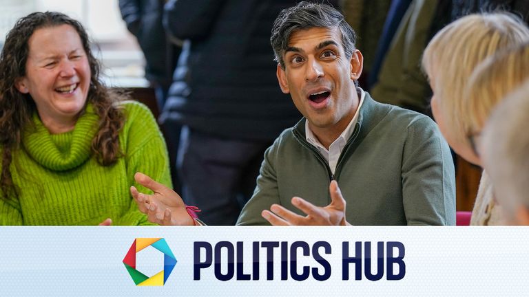 Prime Minister Rishi Sunak meets constituents at Muker Hall during a visit to North Yorkshire. Picture date: Friday January 26, 2024. PA Photo. See PA story POLITICS Sunak. Photo credit should read: Ian Forsyth/PA Wire