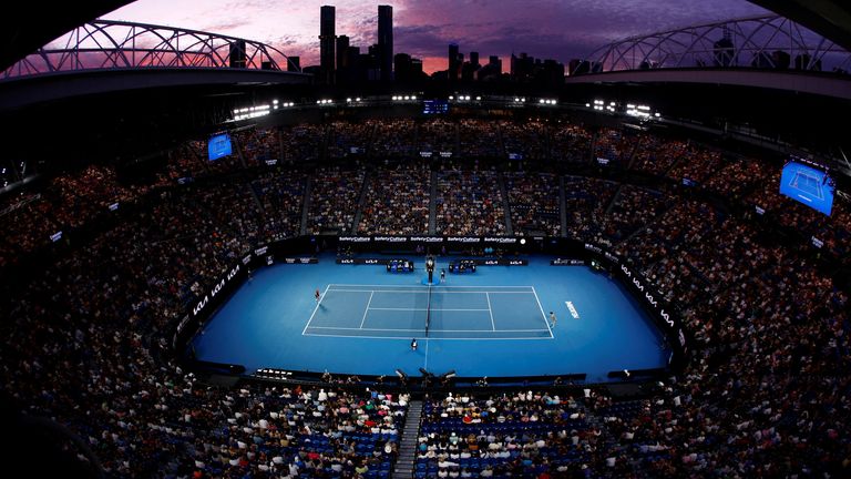 The Rod Laver Arena at the Australian Open tennis championships. Pic: Reuters