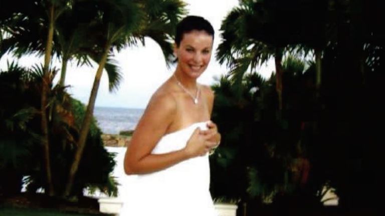 Sarah Ransome on Little St James island in 2006. Court pic