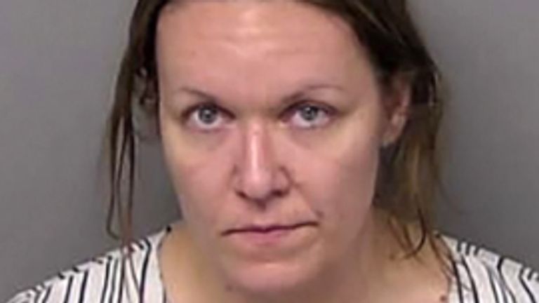 Sarah Scheffer is being held in jail. Pic: Cole County Sheriff's Office