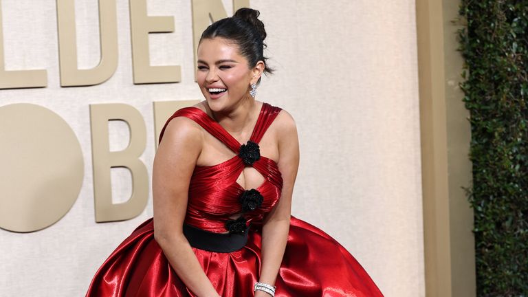 Selena Gomez attends the 81st Annual Golden Globe Awards in Beverly Hills, California, U.S., January 7, 2024. REUTERS/Mike Blake
