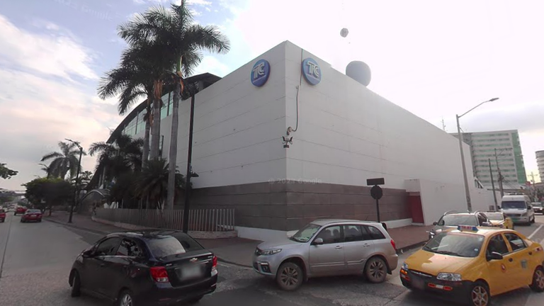 The studios of Ecuador&#39;s TC television station in Guayaquil. Google Street View.