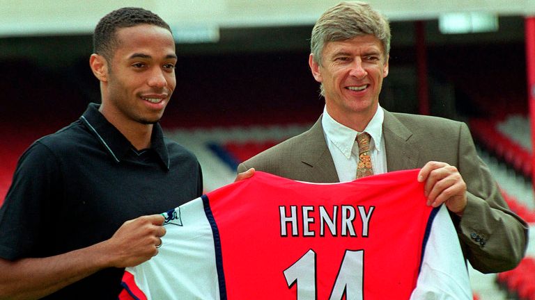 Thierry Henry would become Arsenal&#39;s greatest ever goalscorer. Pic: AP