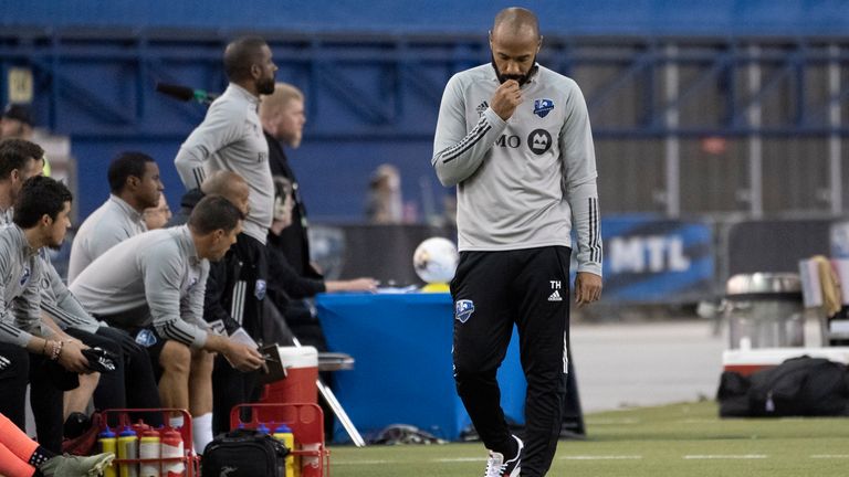 Thierry Henry left his role in Montreal. Pic: The Canadian Press via AP