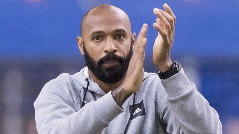 Thierry Henry has opened up on his depression. Pic: The Canadian Press via AP