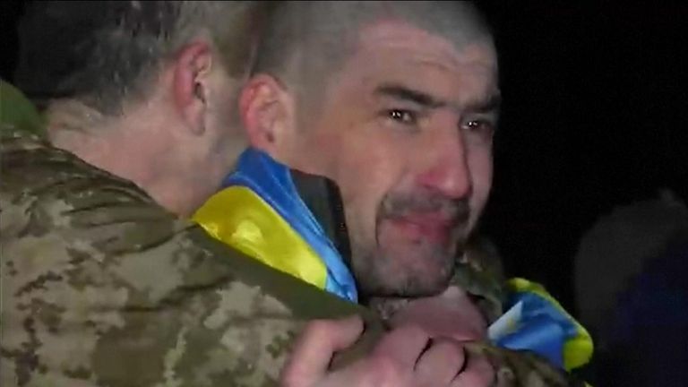 Over 200 Ukrainian war prisoners have been brought home after an exchange with Russia