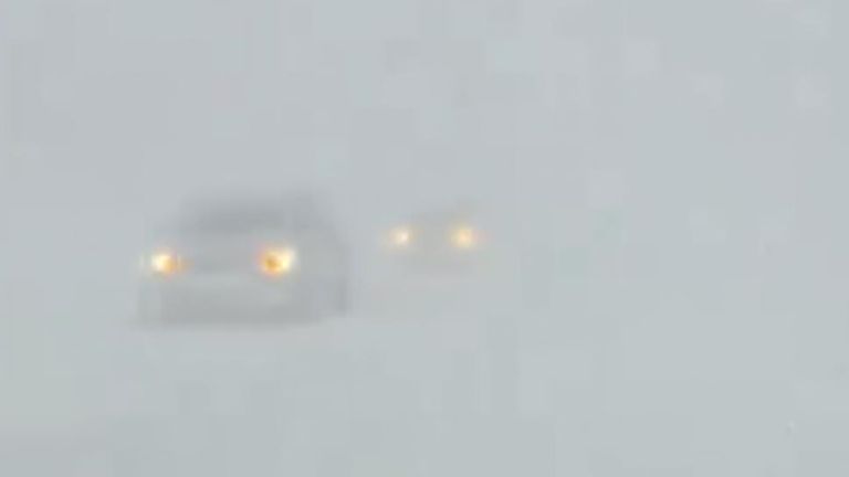 Extremely reduced visability on roads in New York State