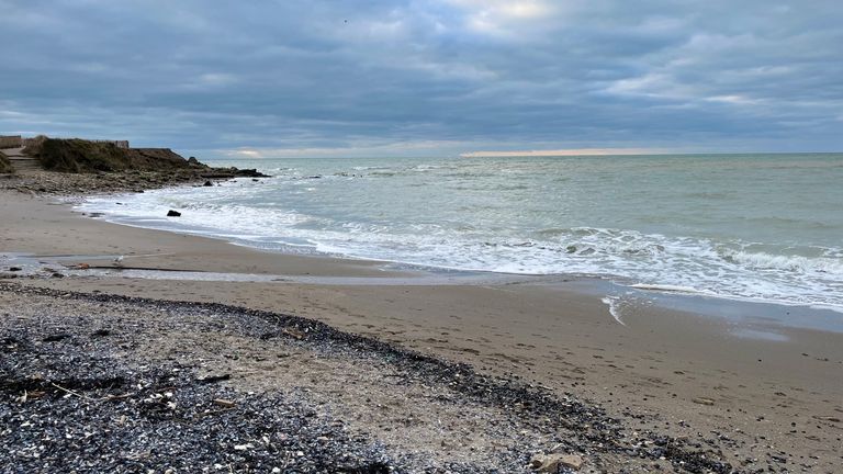 One of the beaches in Wimereux, northern France