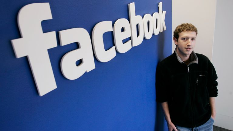 Mark Zuckerberg in 2007. Pic: AP