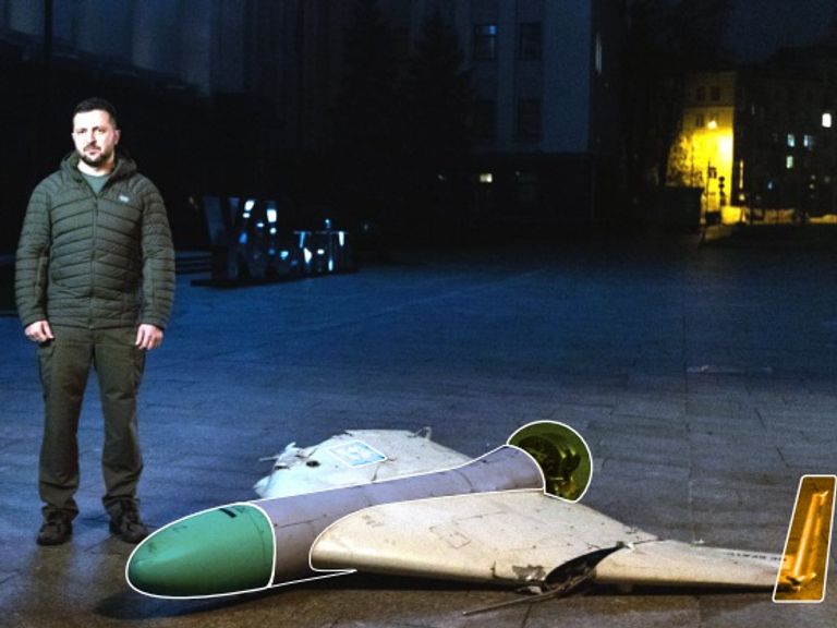 Shahed-131 drone. Pic: President of Ukraine official website 