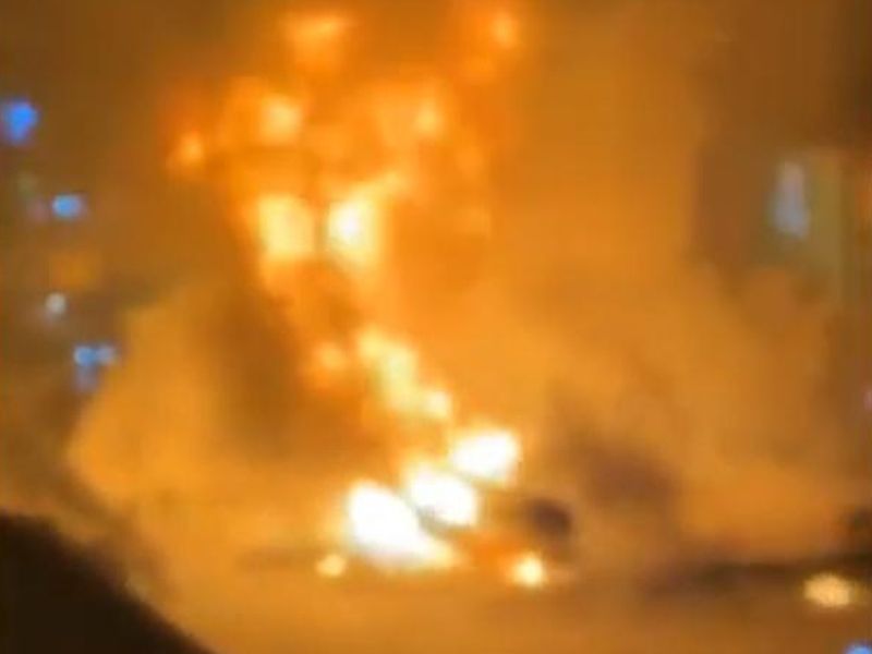 Moment of deadly gas explosion in Mongolia captured