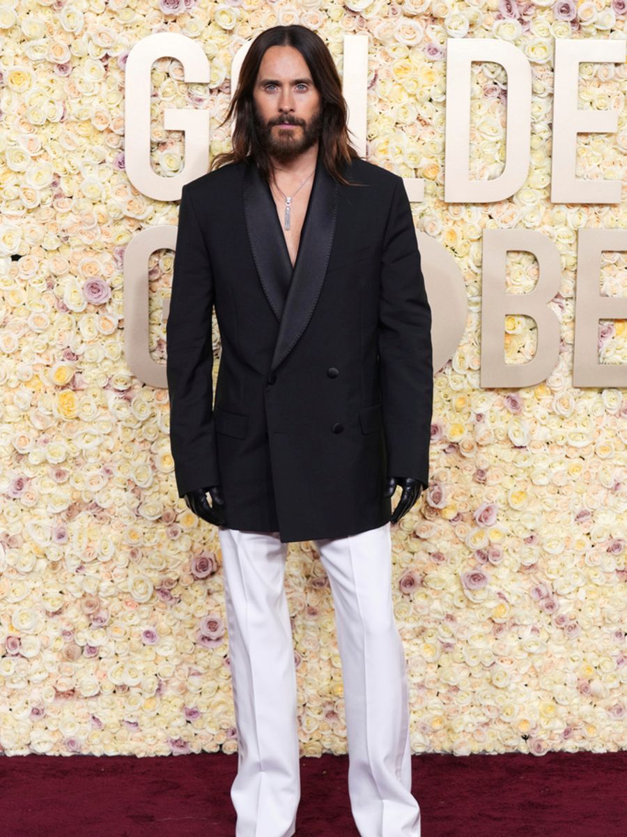 Golden Globes 2024 Red Carpet The Best Celebrity Outfits Ents Arts   Skynews Jared Leto Golden Globes 2024 6414471 