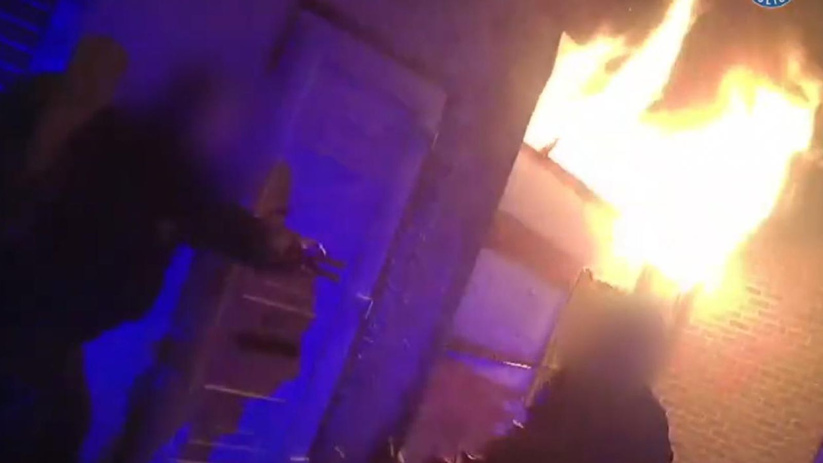 Dramatic bodycam video: Two rescued after suspected arson attack in Birmingham