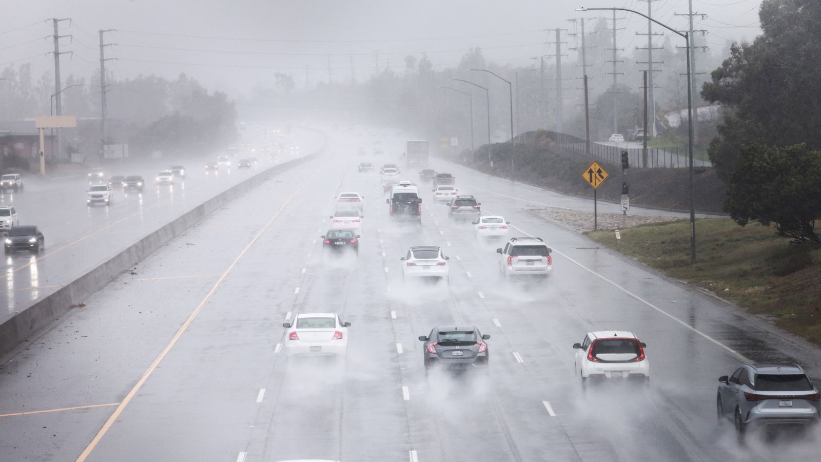 Atmospheric river hits California prompting 'lifethreatening' storm