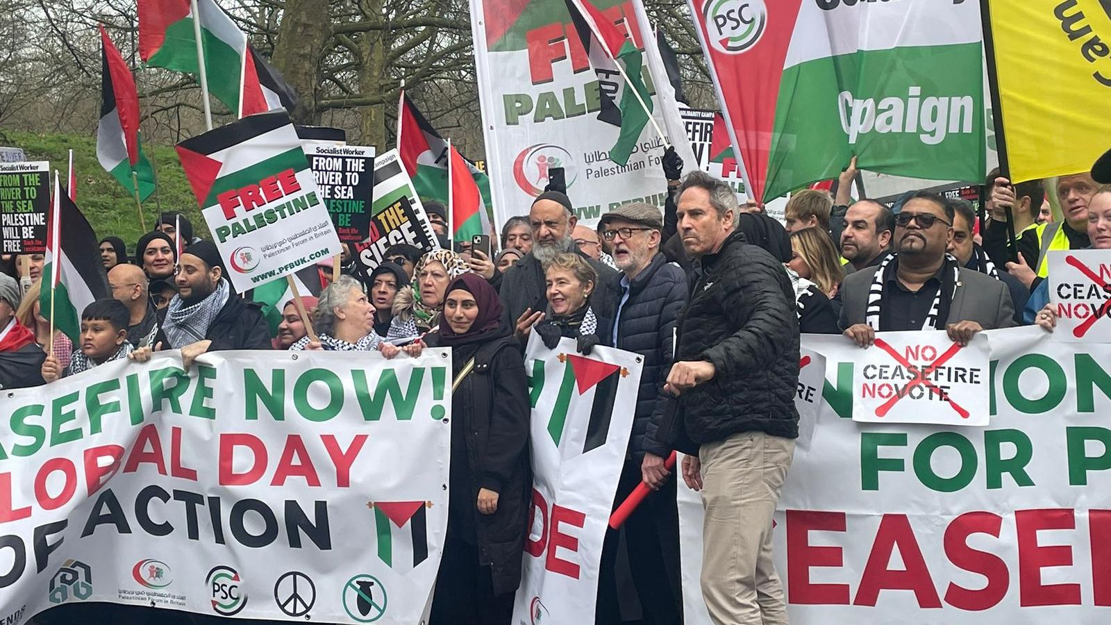 Twelve people arrested at pro-Palestine demonstration in London | UK