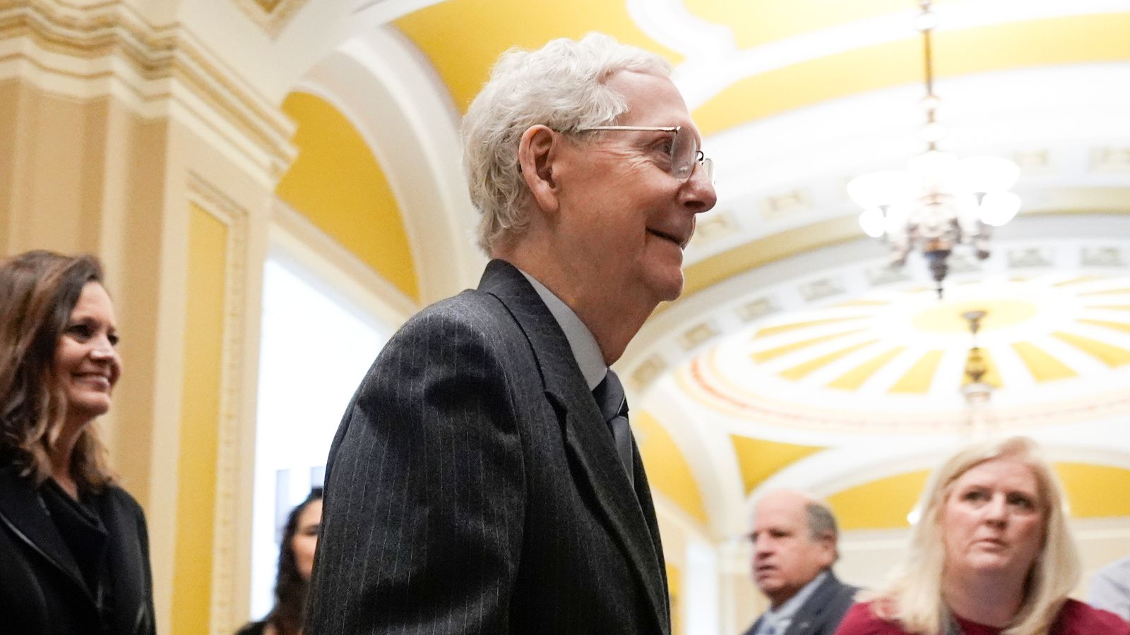 Mitch McConnell’s retirement ‘not with out strain’ and could also be a ‘trace’ to Biden and Trump