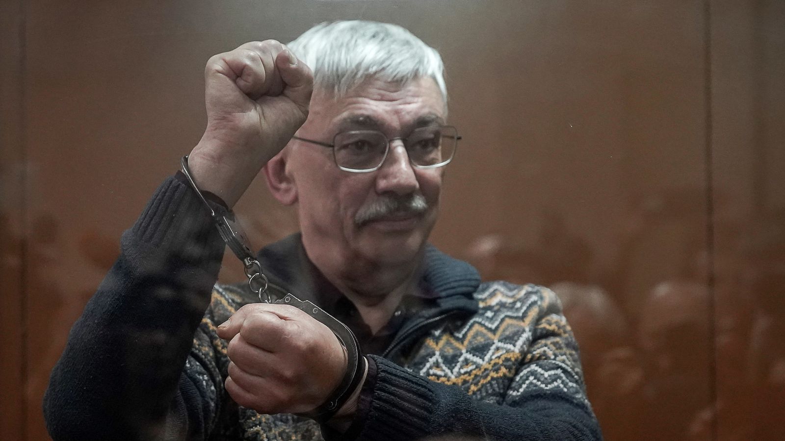 Oleg Orlov: Russia jails Nobel Peace Prize winner for 'repeatedly criticising armed forces'
