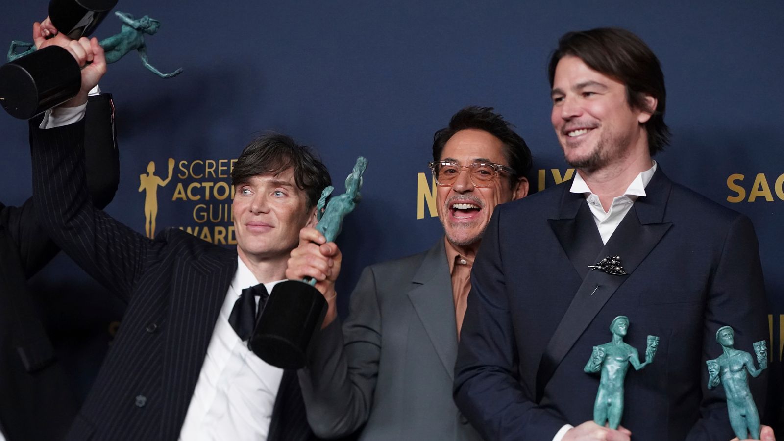Oppenheimer continues winning streak as film dominates at SAG Awards ahead of Oscars