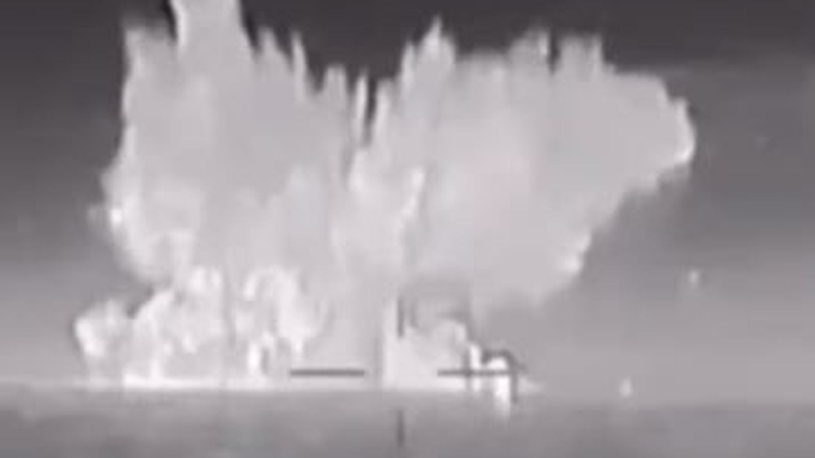 Ukraine says dramatic video shows sea drones exploding and sinking ...