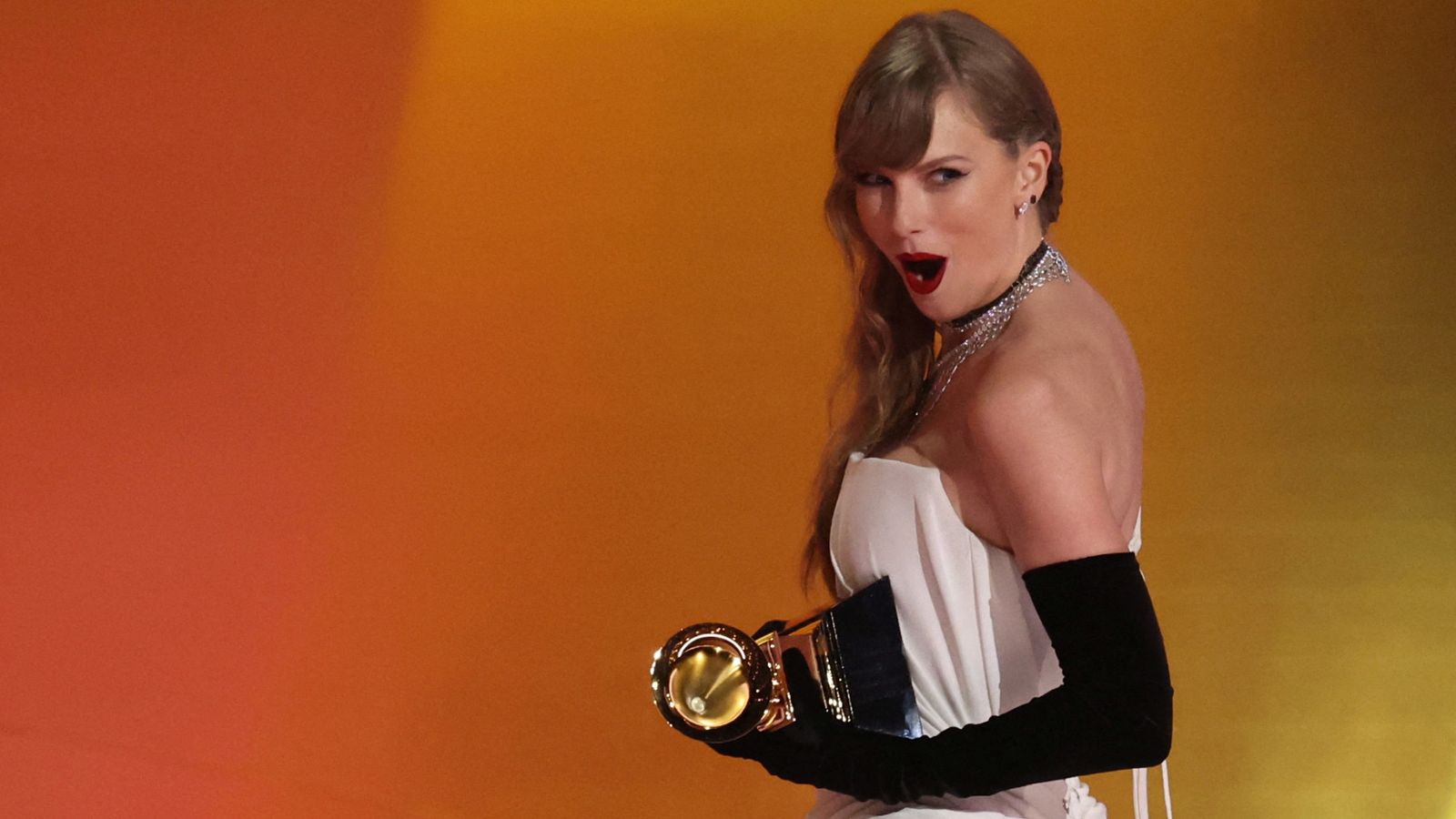 'Mind blown!' Taylor Swift makes history at the Grammys as she