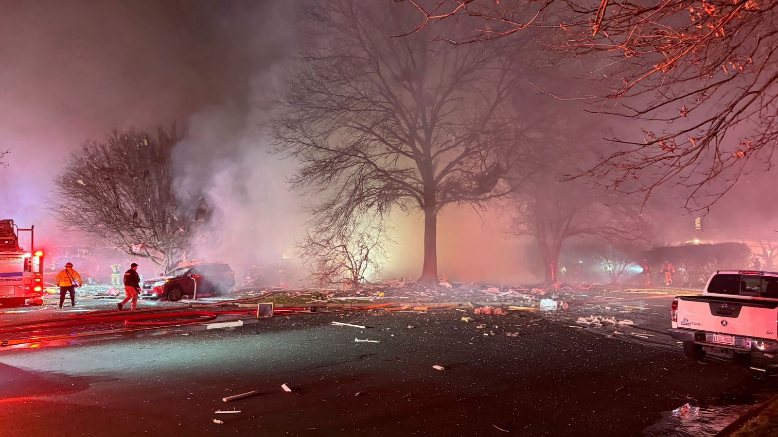 Virginia house explosion: Firefighter killed and 11 people injured ...