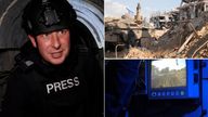 Alistair Bunkall in Khan Yunis, Gaza.
