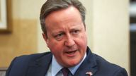 David Cameron meets with Lebanon&#39;s caretaker Prime Minister Najib Mikati  
Pic: Reuters