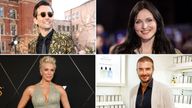 (Clockwise) David Tennant, Sophie Ellis-Bextor, David Beckham and Hannah Waddingham.
Pic: AP