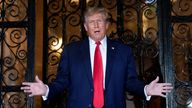 Republican presidential candidate former President Donald Trump speaks at his Mar-a-Lago estate, Friday, Feb. 16, 2024, in Palm Beach, Fla. (AP Photo/Rebecca Blackwell)