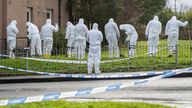 Police forensic officers search the area close to the scene near the Anchor Inn in Granton, Edinburgh, where Marc Webley, aged 38, was killed in a shooting just before midnight on New Year&#39;s Eve. Picture date: Wednesday January 3, 2024.