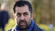 Pic: PA
Scotland&#39;s First Minister Humza Yousaf at the Lord Roberts Monument in Kelvingrove Park, Glasgow, to call on people across Scotland to vote SNP to Exit Brexit. Picture date: Monday February 26, 2024.